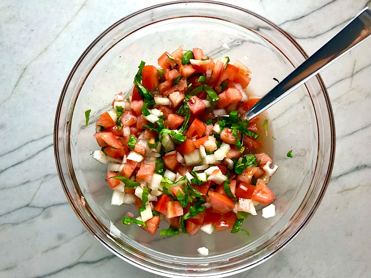Tomato and Onion Salad or Sauce Easy Brazilian Food