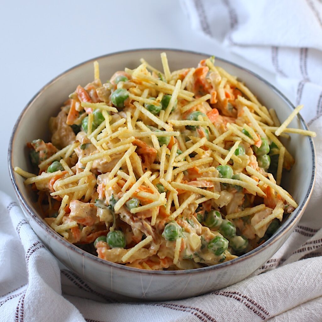 Brazilian Chicken Salad ~ Salpicão De Frango Easy Brazilian Food