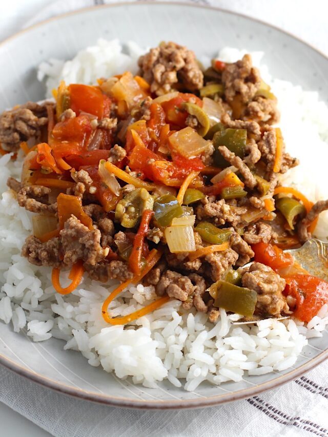 Summer Beef Stew with veggies