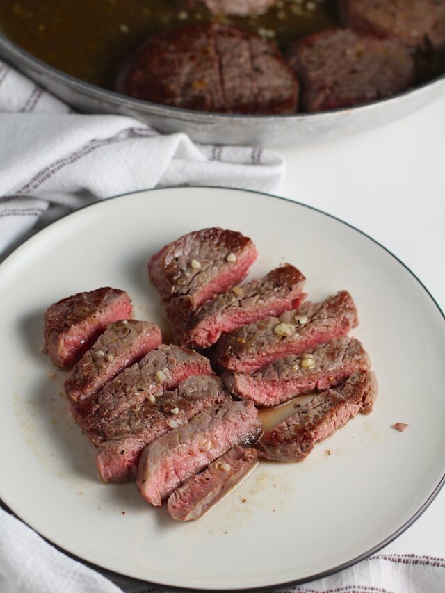 Pan Seared Steak with Garlic Sauce Easy Brazilian Food